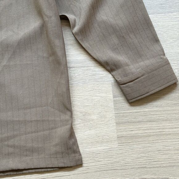 Vintage Maltos Shirt Men XXL Brown Retro Polyester Heavy - Picture 7 of 9